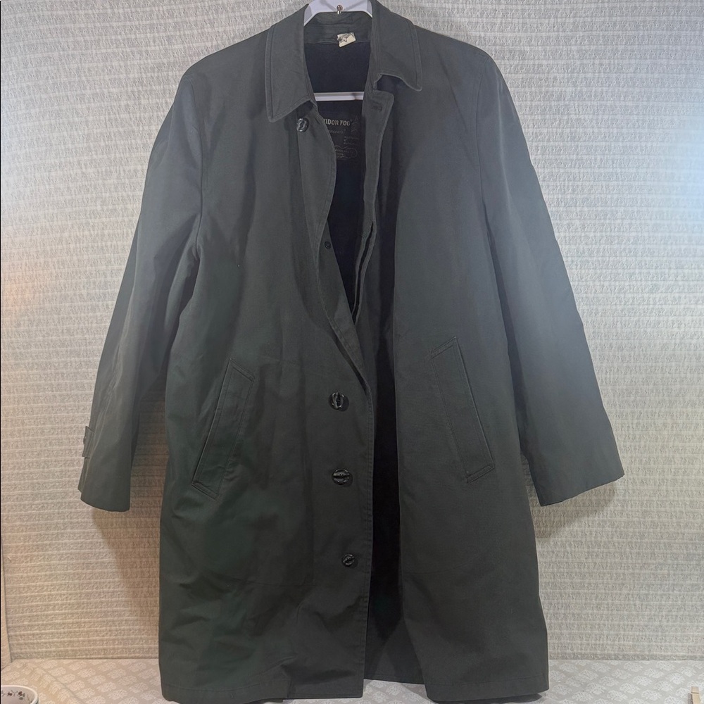 London Fog Dark Green Overcoat